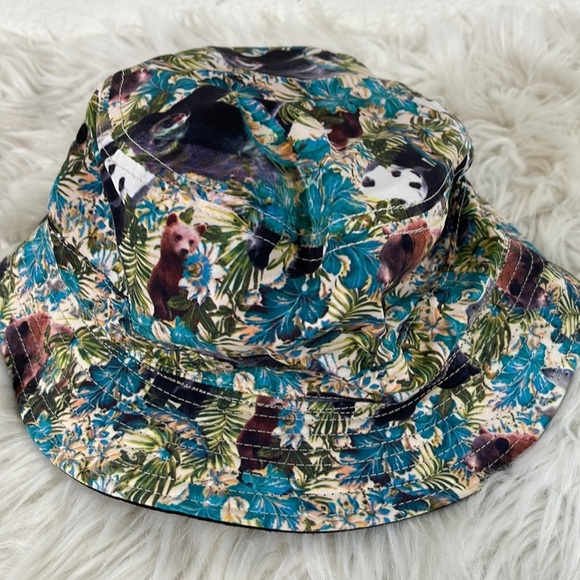 ORIGINAL CHUCK Panda Bear Tropical Zoo Bucket Hat New - Picture 4 of 7